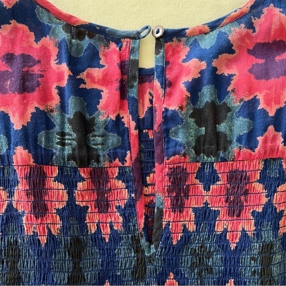 Banjanan Iris Dress in Shibori Clamp Dye Blueprint - Picture 14 of 16